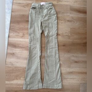REVICE denim flare jeans beige sand color